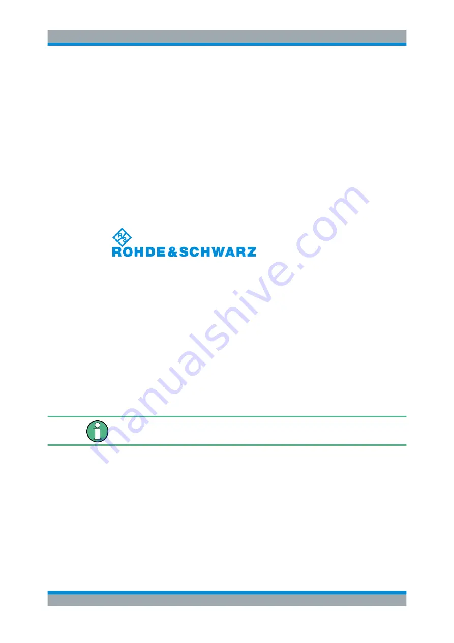 Rohde & Schwarz TS-PWA3 User Manual Download Page 23