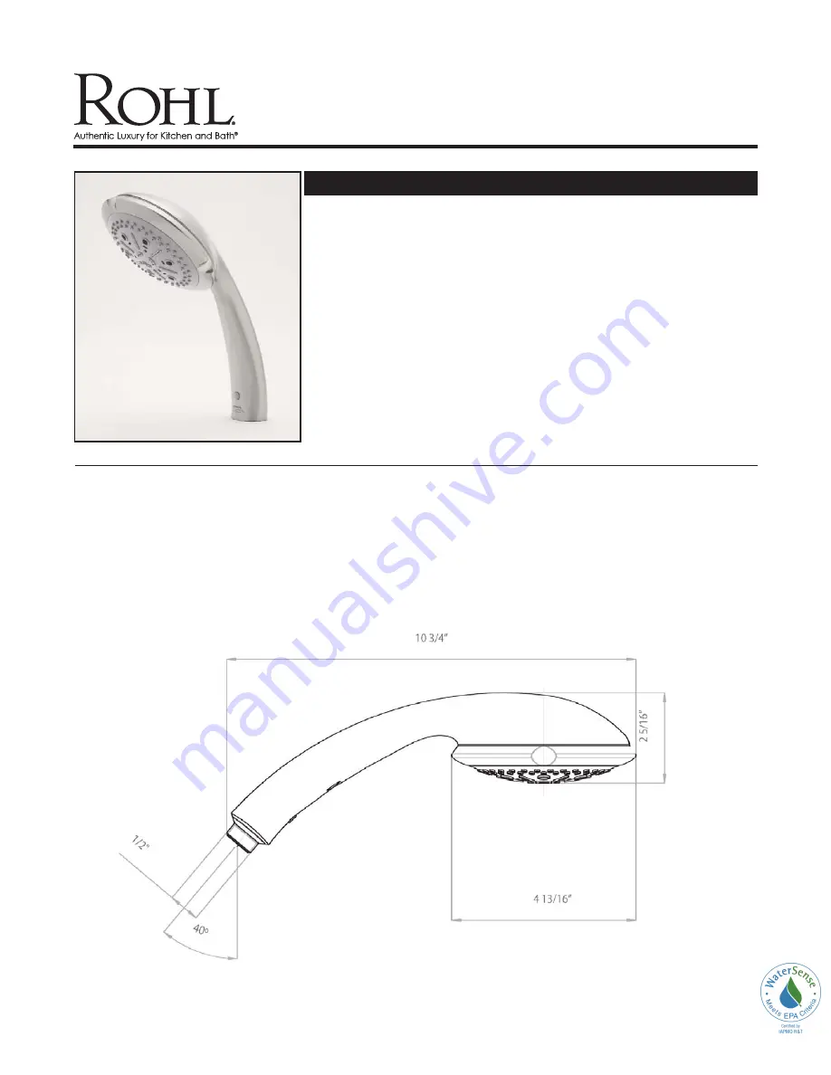 Rohl ECLISSI EC16W1 Скачать руководство пользователя страница 5