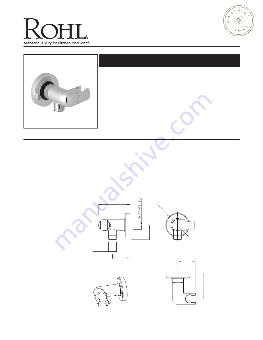 Rohl ECLISSI EC16W1 Скачать руководство пользователя страница 6