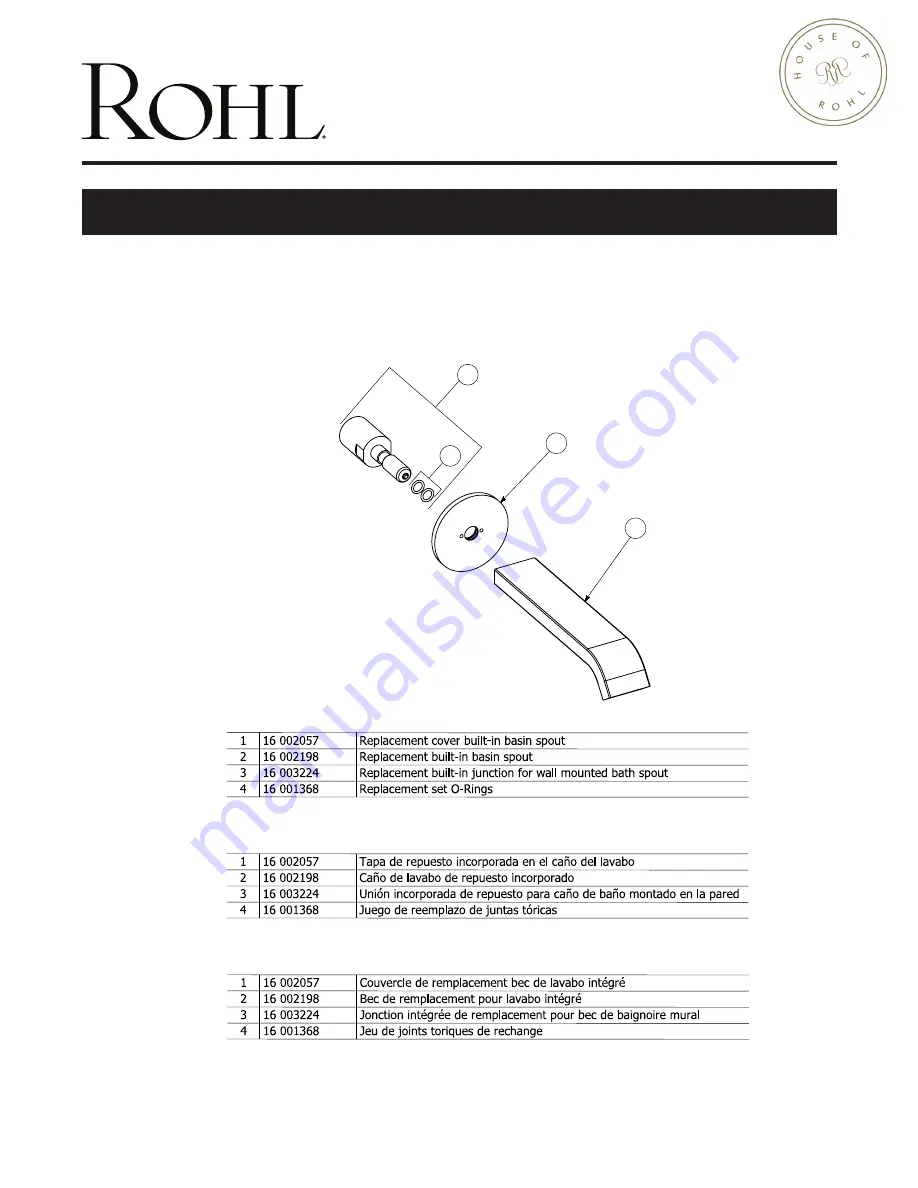 Rohl ECLISSI EC16W1 Скачать руководство пользователя страница 13