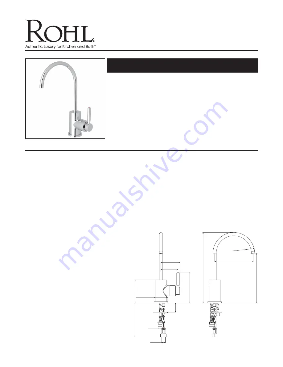 Rohl G7545LM Manual Download Page 1