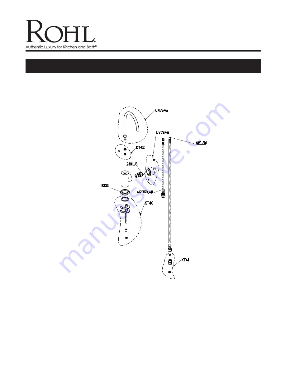 Rohl G7545LM Manual Download Page 2