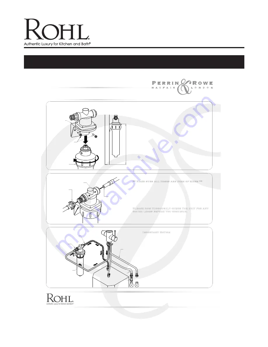 Rohl GKIT1655 Manual Download Page 20