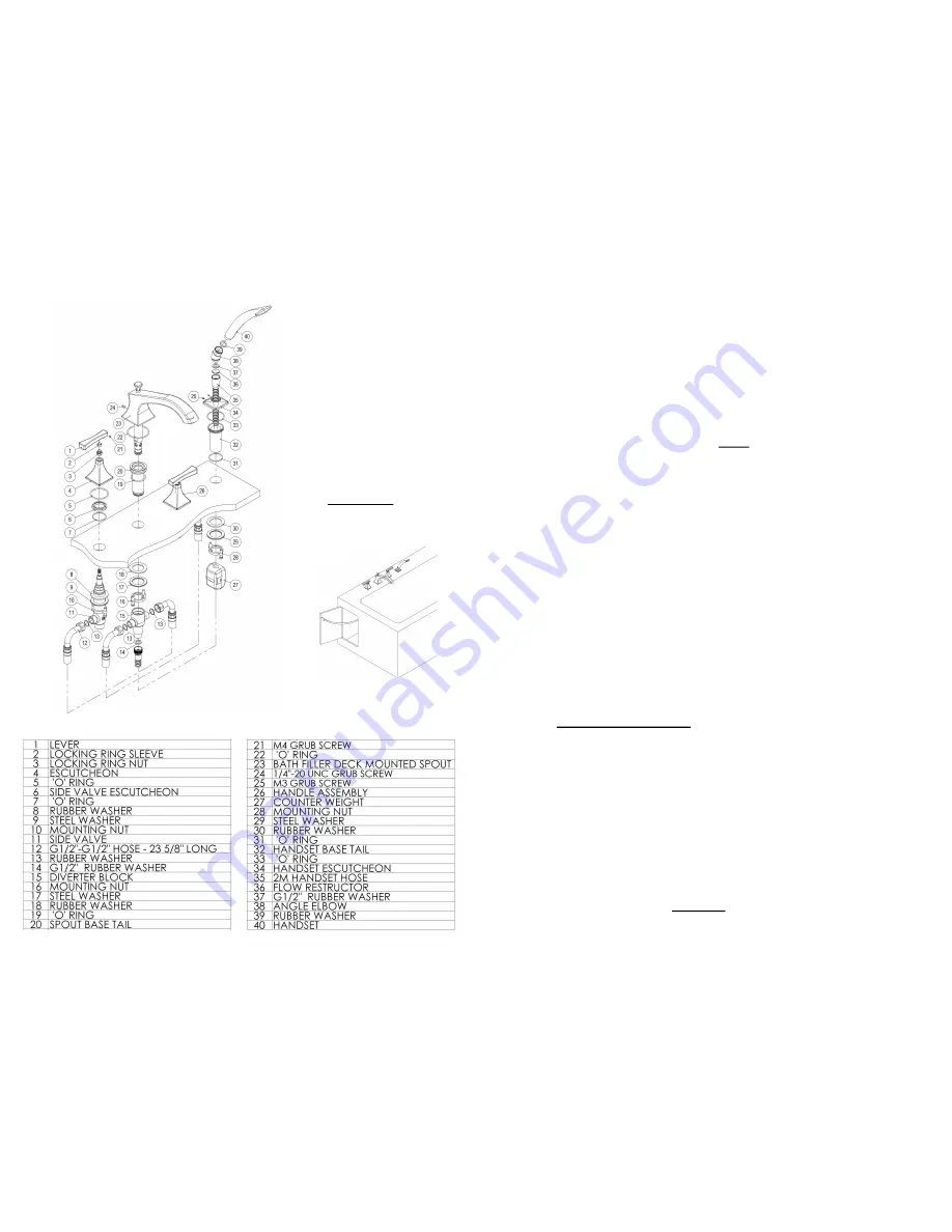 Rohl MATHESON 4 ML2011LMPN Скачать руководство пользователя страница 2