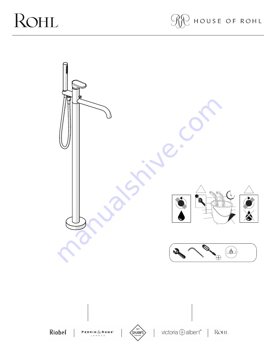 Rohl Miscelo MISC77250 Instruction Manual Download Page 1