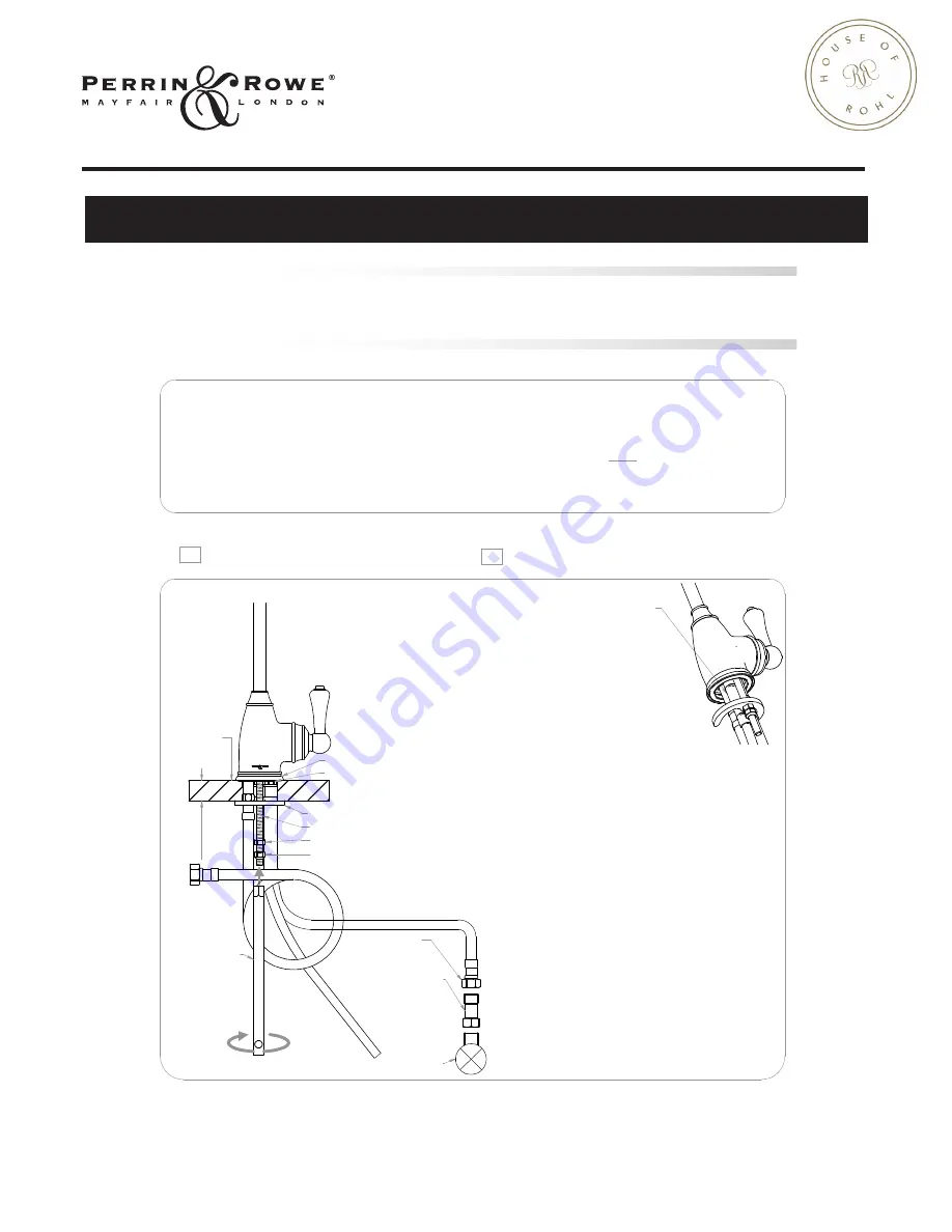 Rohl PERRIN & ROWE U.1323LS Installation Instructions Download Page 3