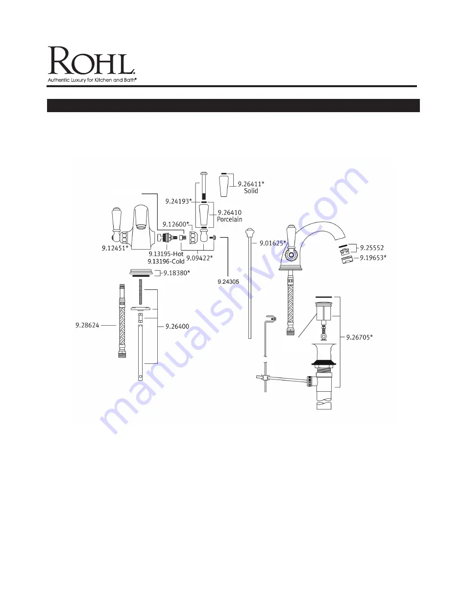 Rohl Perrin & Rowe U.3626X Скачать руководство пользователя страница 2