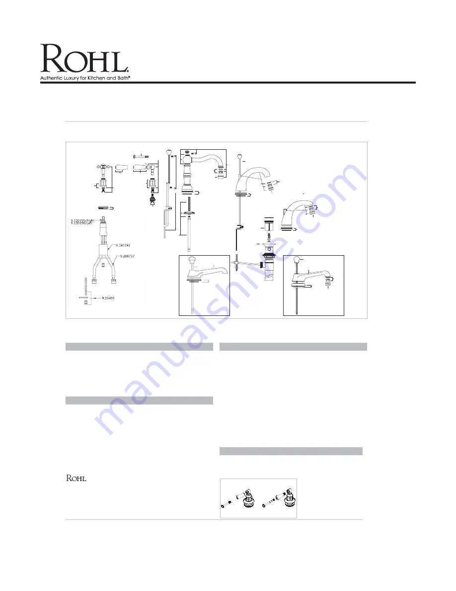 Rohl Perrin & Rowe U.3706X Manual Download Page 4