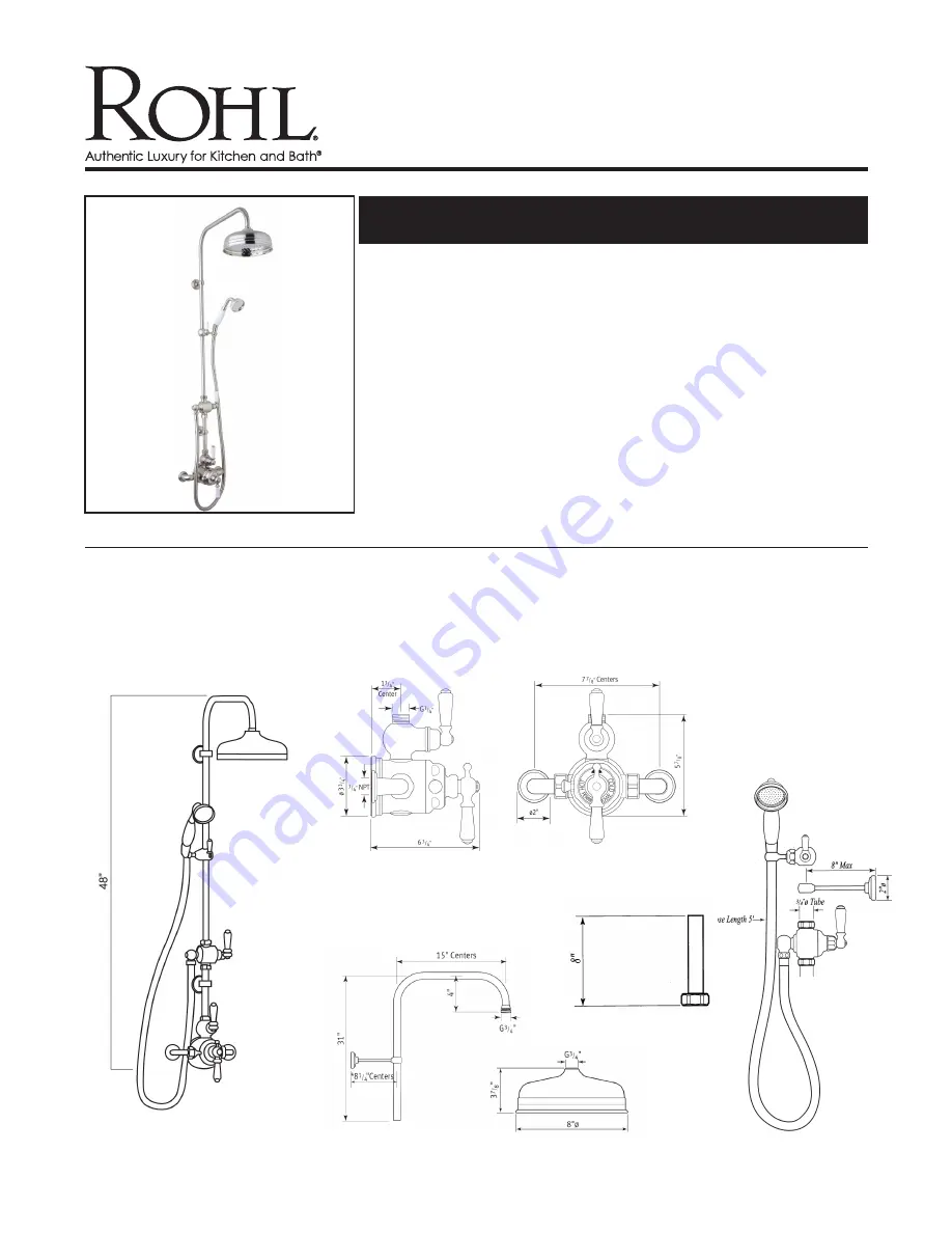 Rohl PERRIN & ROWE U.KIT1NL Скачать руководство пользователя страница 1