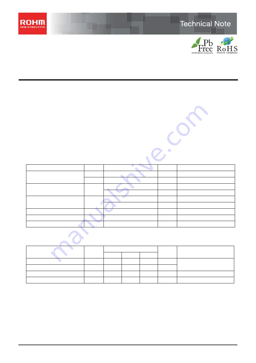 Rohm BU7963GUW Technical Notes Download Page 1