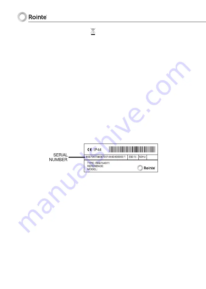 Rointe Circe electric OVAL 482 Instruction & Installation Manual Download Page 12