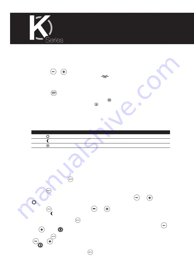 Rointe K series Instruction Manual Download Page 16