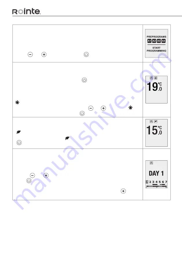 Rointe KRN1100RADC3 Installation And User Manual Download Page 20