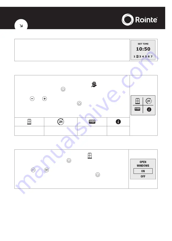 Rointe KYROS KTI030SE 3 Series Instruction Manual Download Page 9