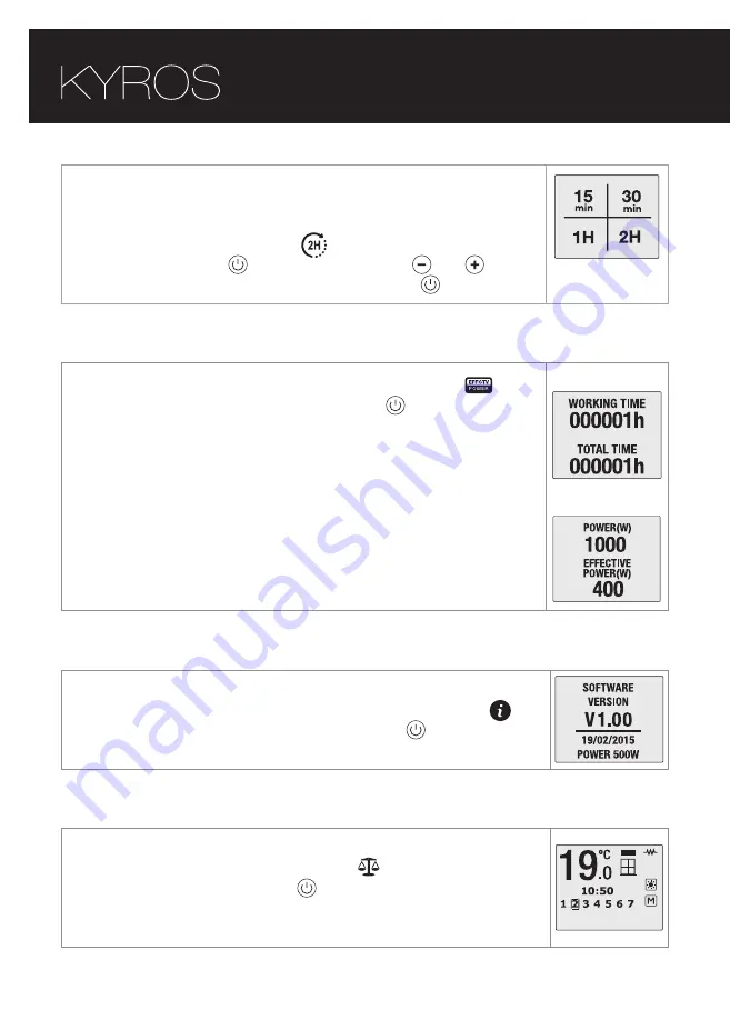 Rointe KYROS KTI030SE 3 Series Instruction Manual Download Page 10