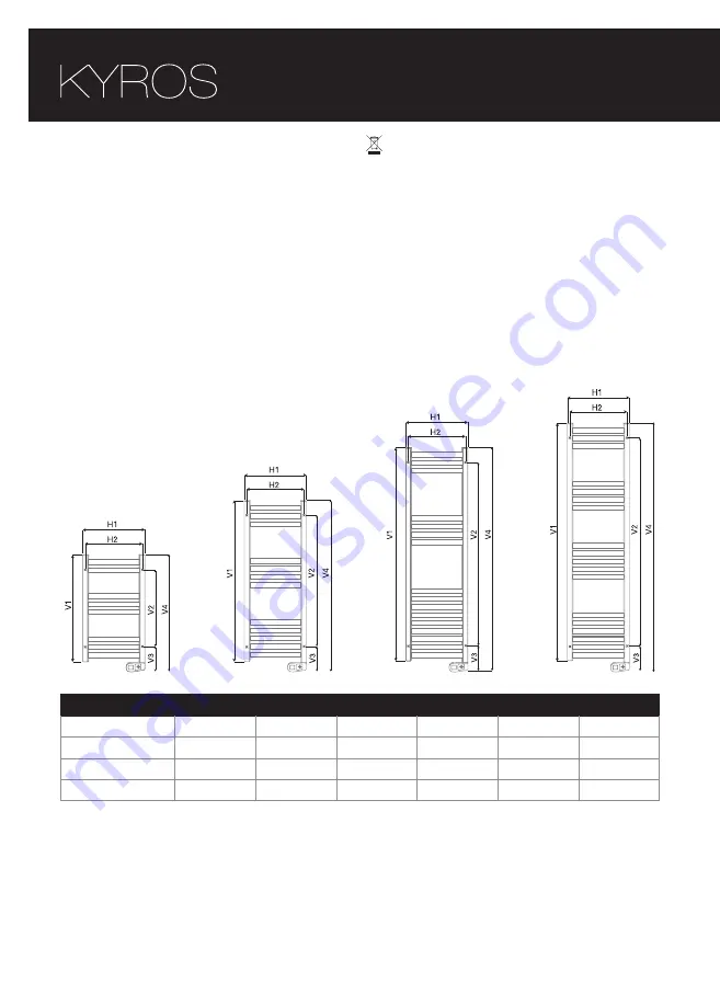 Rointe KYROS KTI030SE 3 Series Instruction Manual Download Page 24