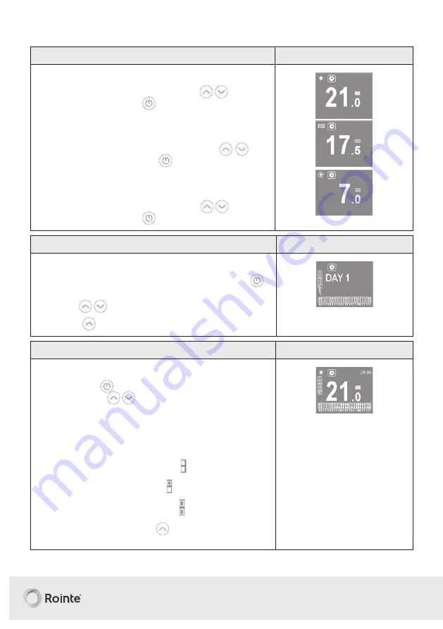 Rointe OLYMPIA ORI0500RAD Instruction & Installation Manual Download Page 42