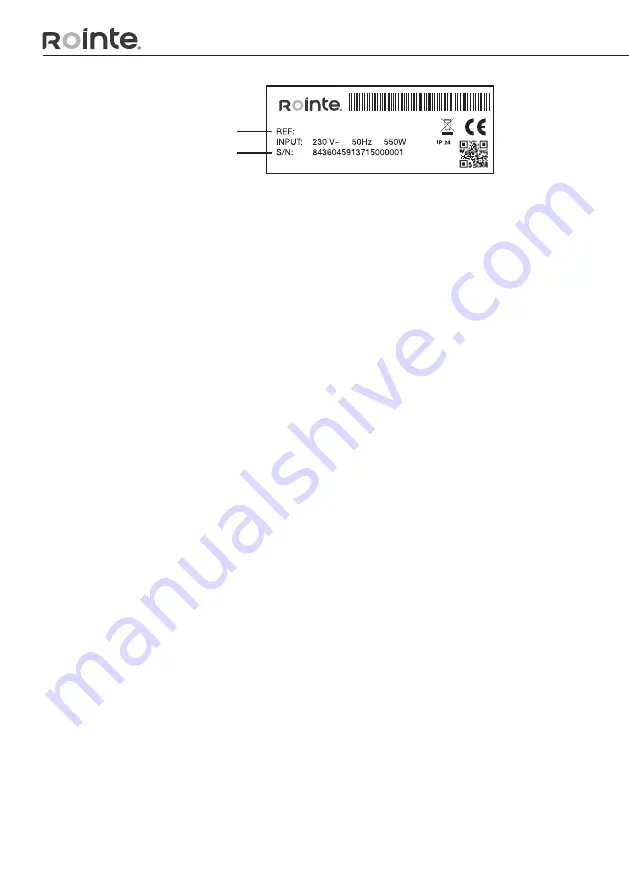 Rointe SYGMA BAS SRF1100RADC2 Installation And User Manual Download Page 18