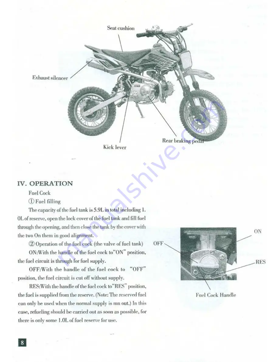 Roketa DB-19-125 User Manual Download Page 5