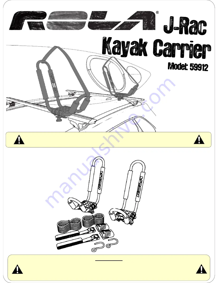 Rola J-Rac 59912 Instructions Manual Download Page 1