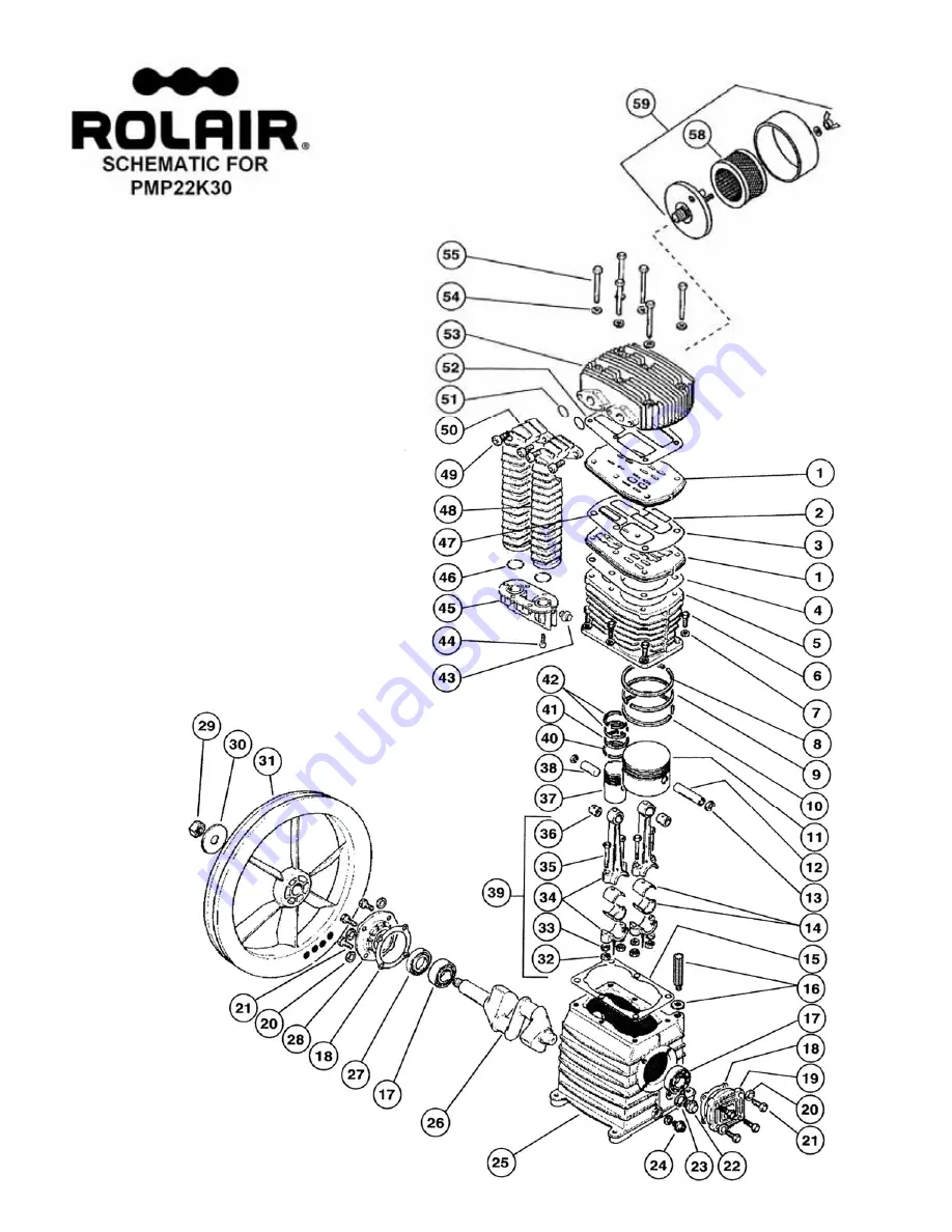 Rolair 8230HK30 Owner'S Manual Download Page 46