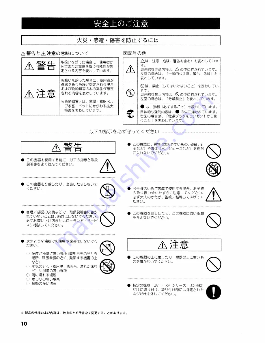 Roland Country Collection SR-JV80-17 Owner'S Manual Download Page 10