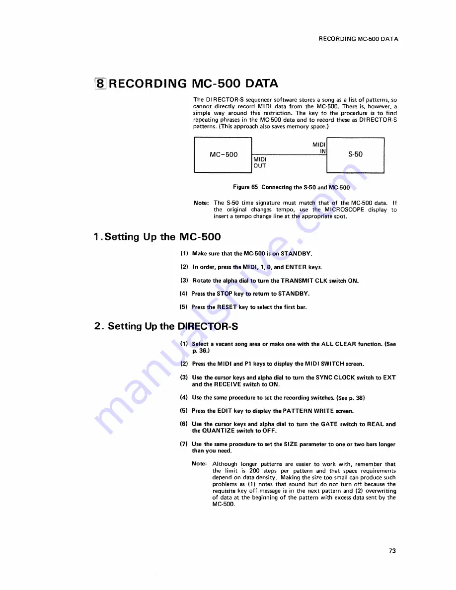 Roland Director-s SYS-503 Owner'S Manual Download Page 75