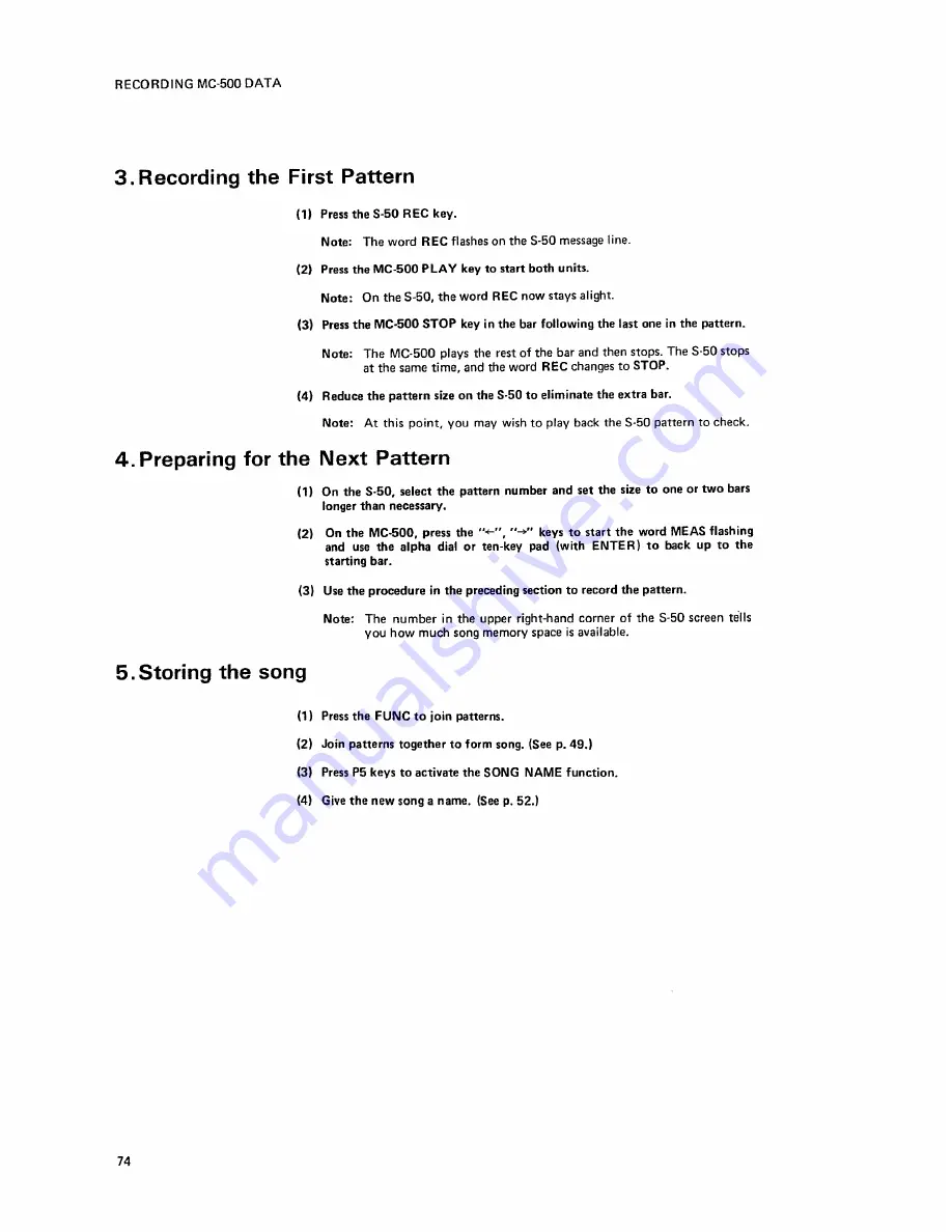 Roland Director-s SYS-503 Owner'S Manual Download Page 76