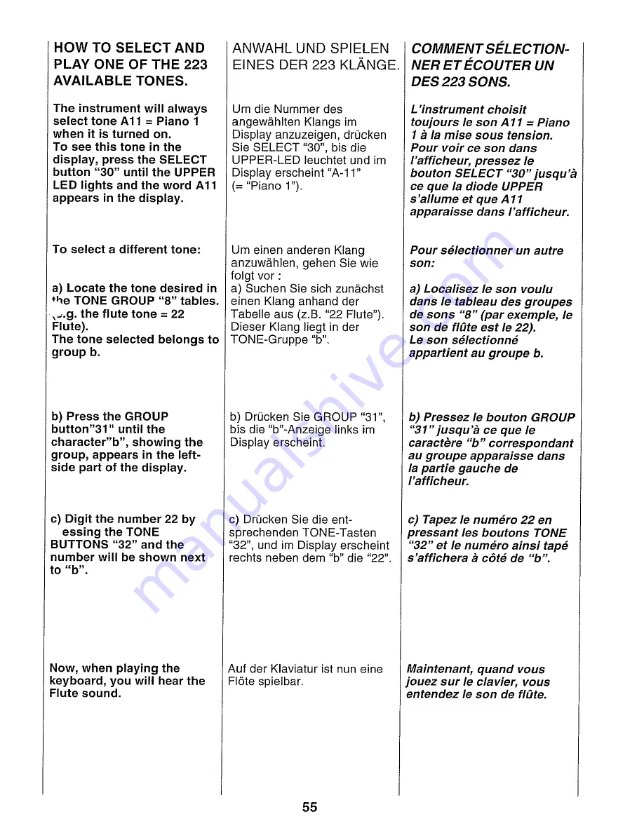 Roland E-16 Owner'S Manual Download Page 57