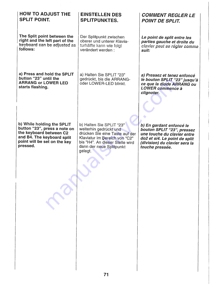 Roland E-16 Owner'S Manual Download Page 73