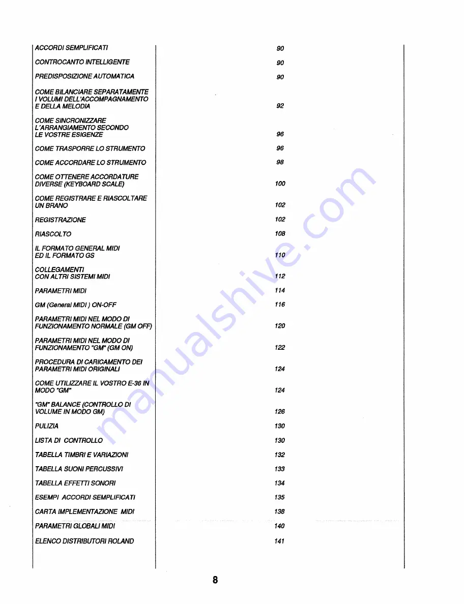 Roland E-36 Owner'S Manual Download Page 8