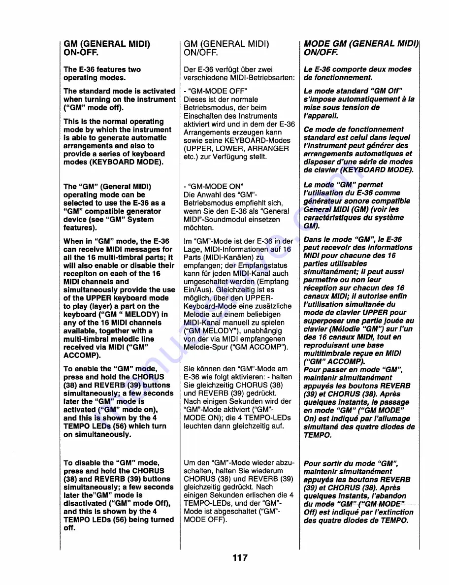 Roland E-36 Owner'S Manual Download Page 117