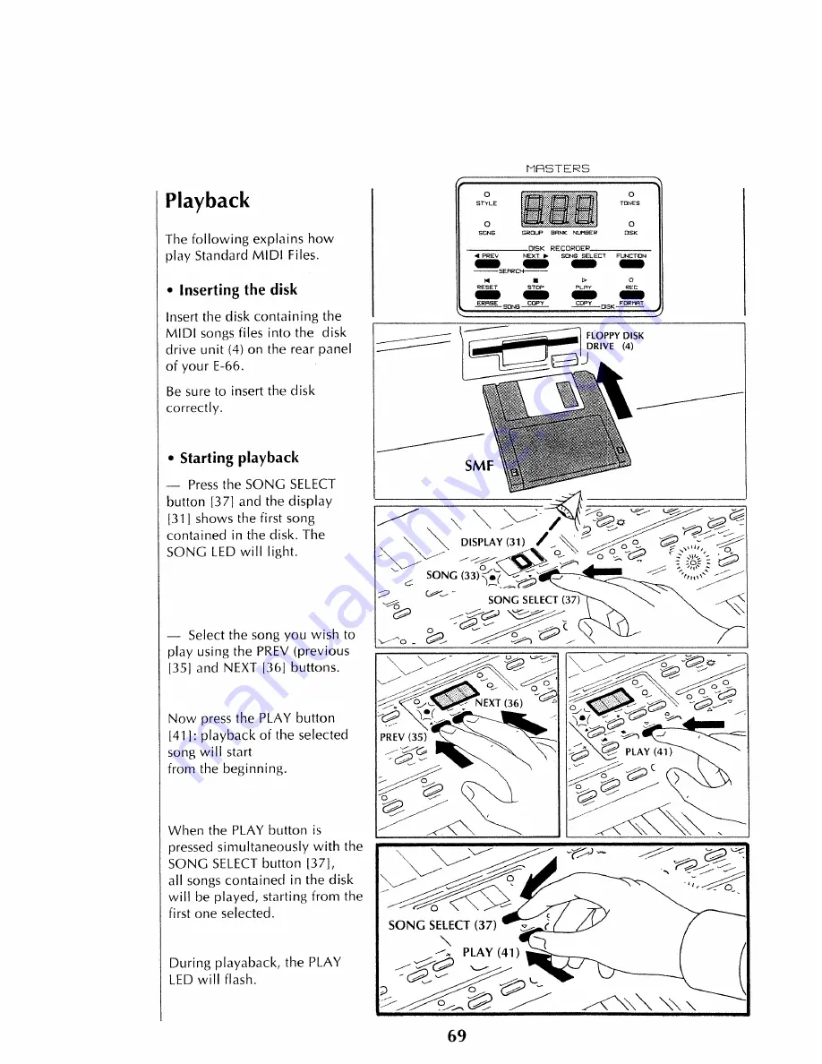 Roland E-66 Owner'S Manual Download Page 69