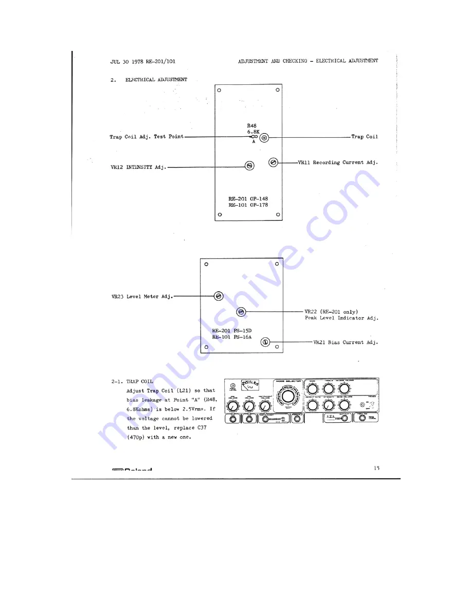 Roland Echo Chamber RE-101 Скачать руководство пользователя страница 21