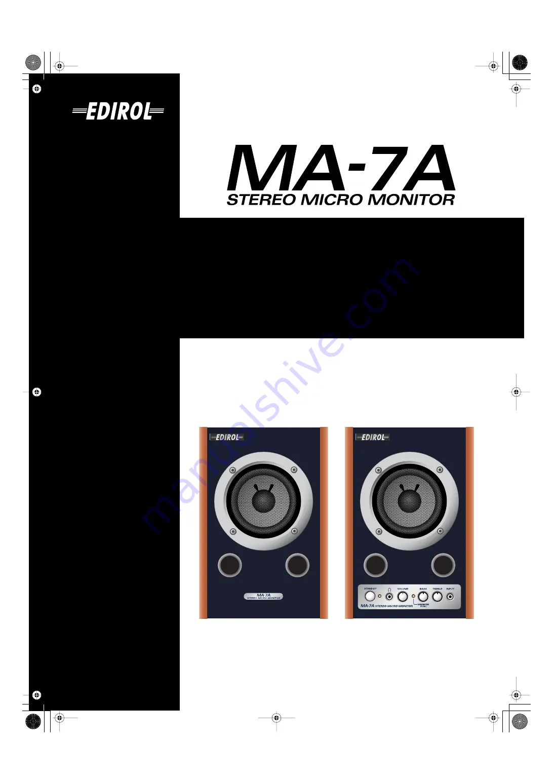 Roland Edirol MA-7A Owner'S Manual Download Page 1