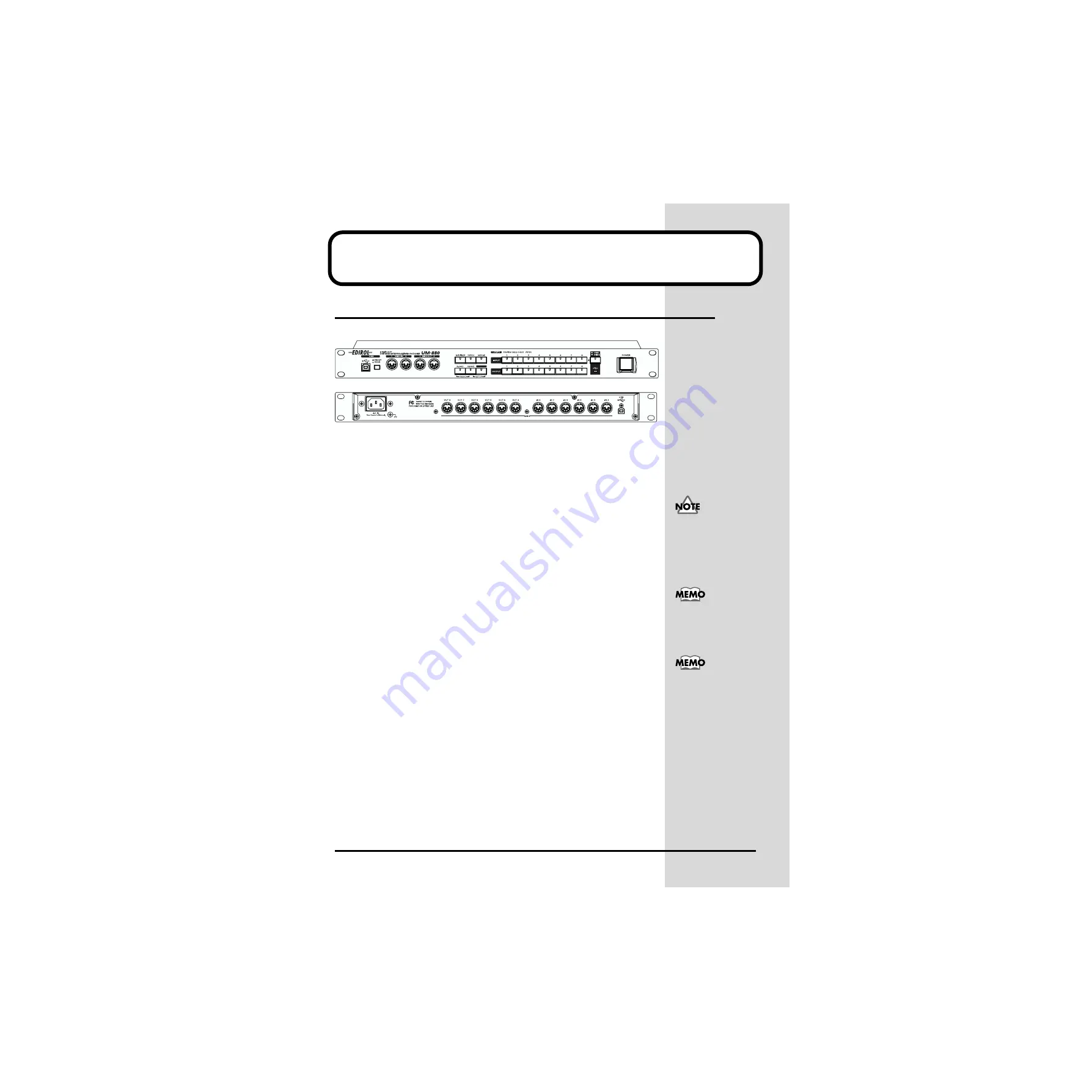 Roland EDIROL UM-880 Manual Download Page 8