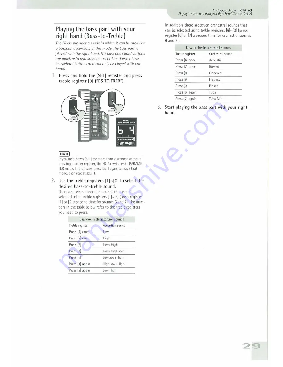 Roland FR-3X V-Accordion Owner'S Manual Download Page 29