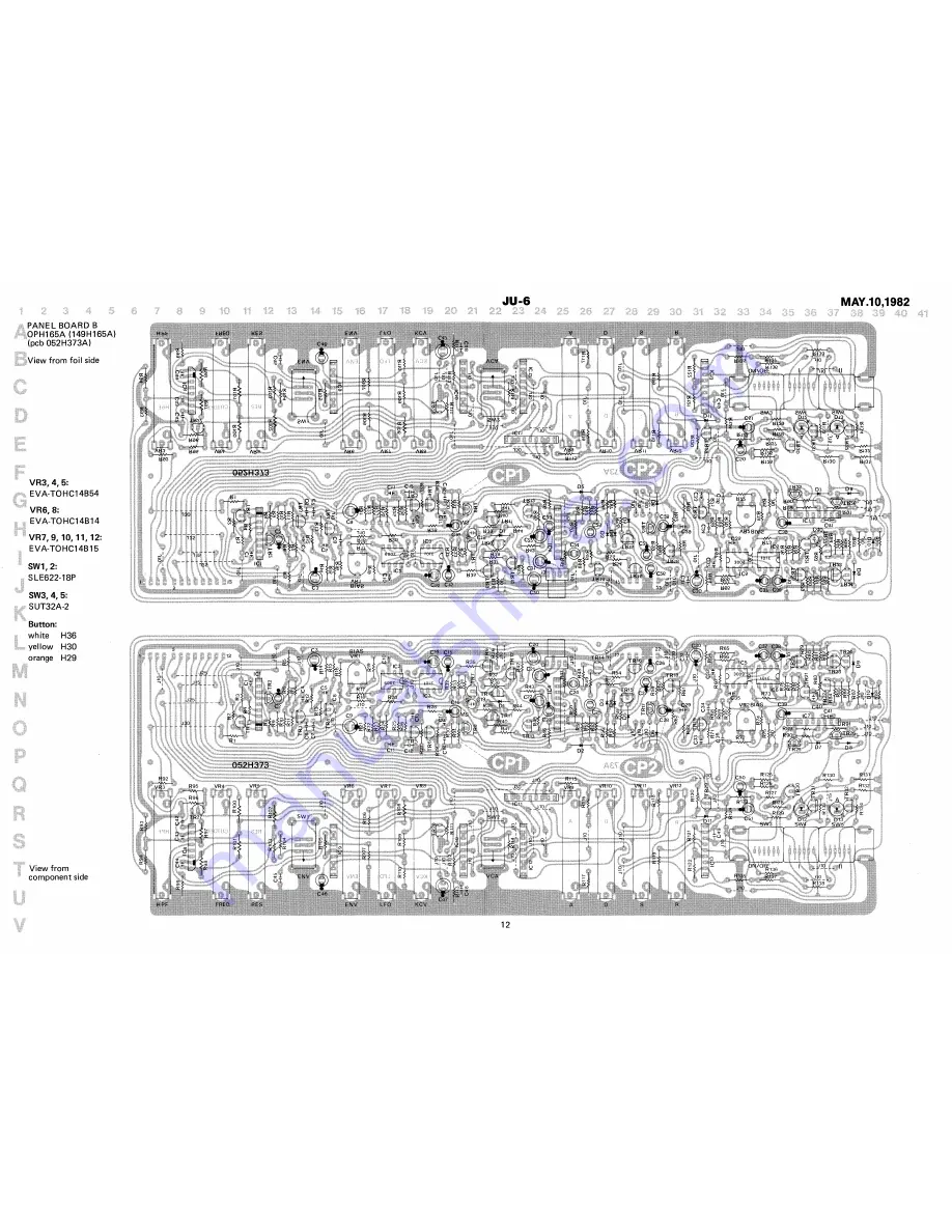 Roland JU-6 Service Notes Download Page 12