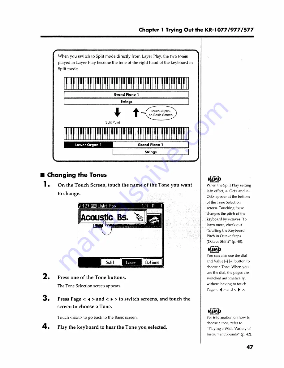 Roland KR-1077 Скачать руководство пользователя страница 47