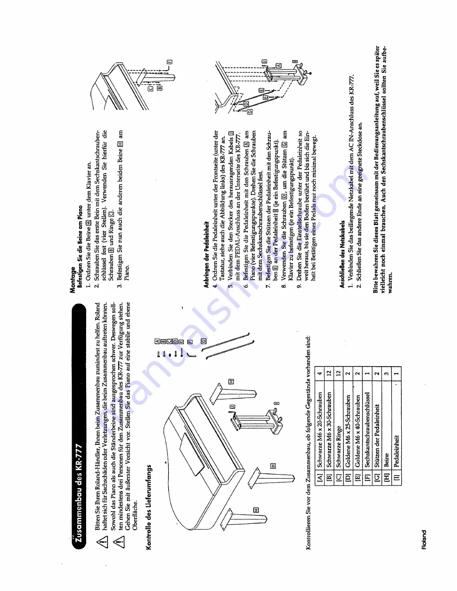 Roland KR-177 Скачать руководство пользователя страница 5