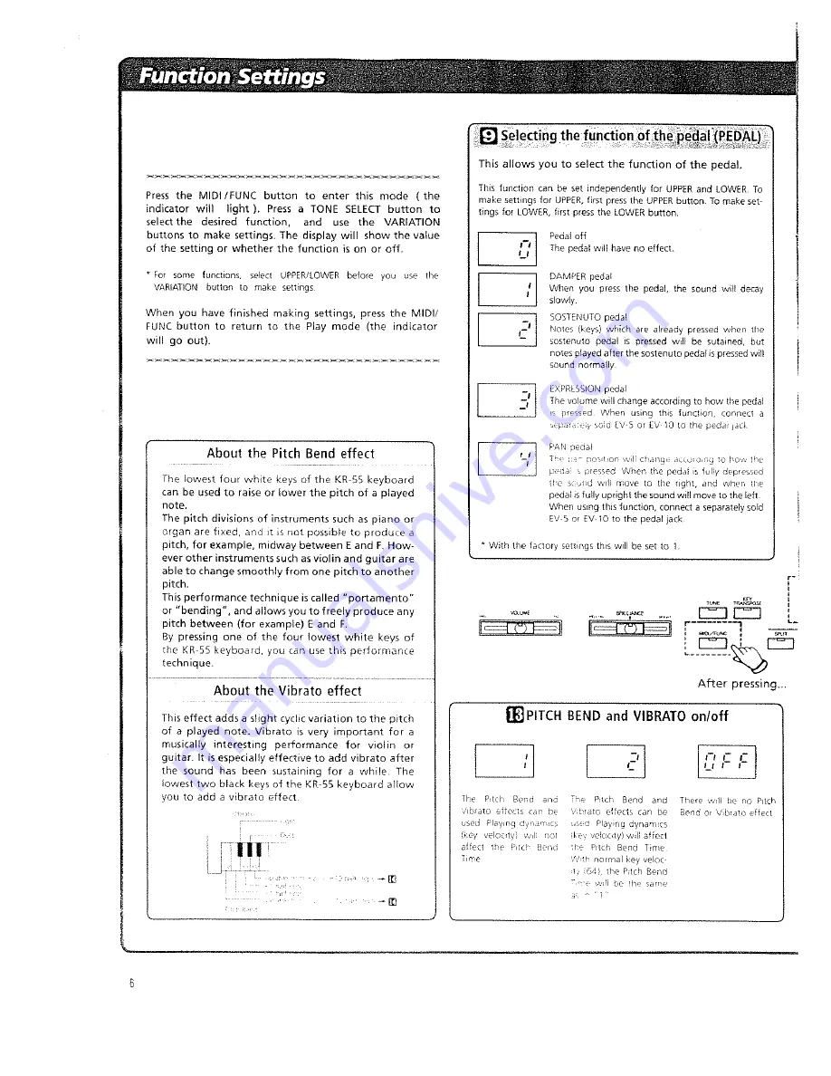 Roland KR-55 Owner'S Manual Download Page 8