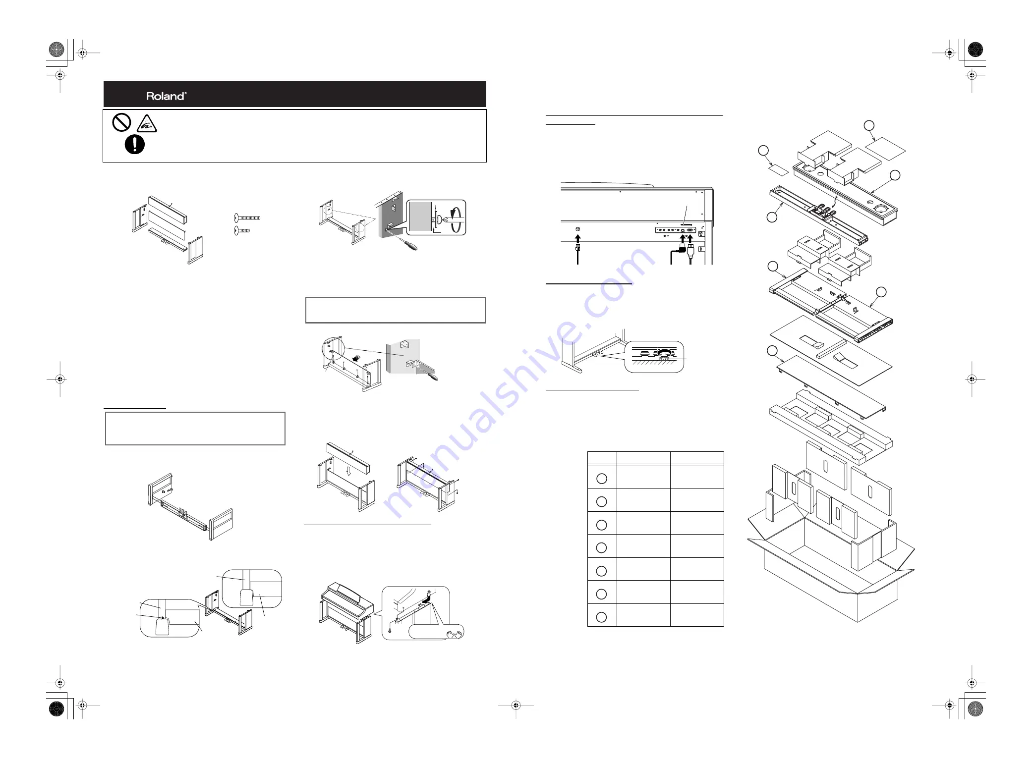 Roland KSC-38 Stand Assembly Download Page 1