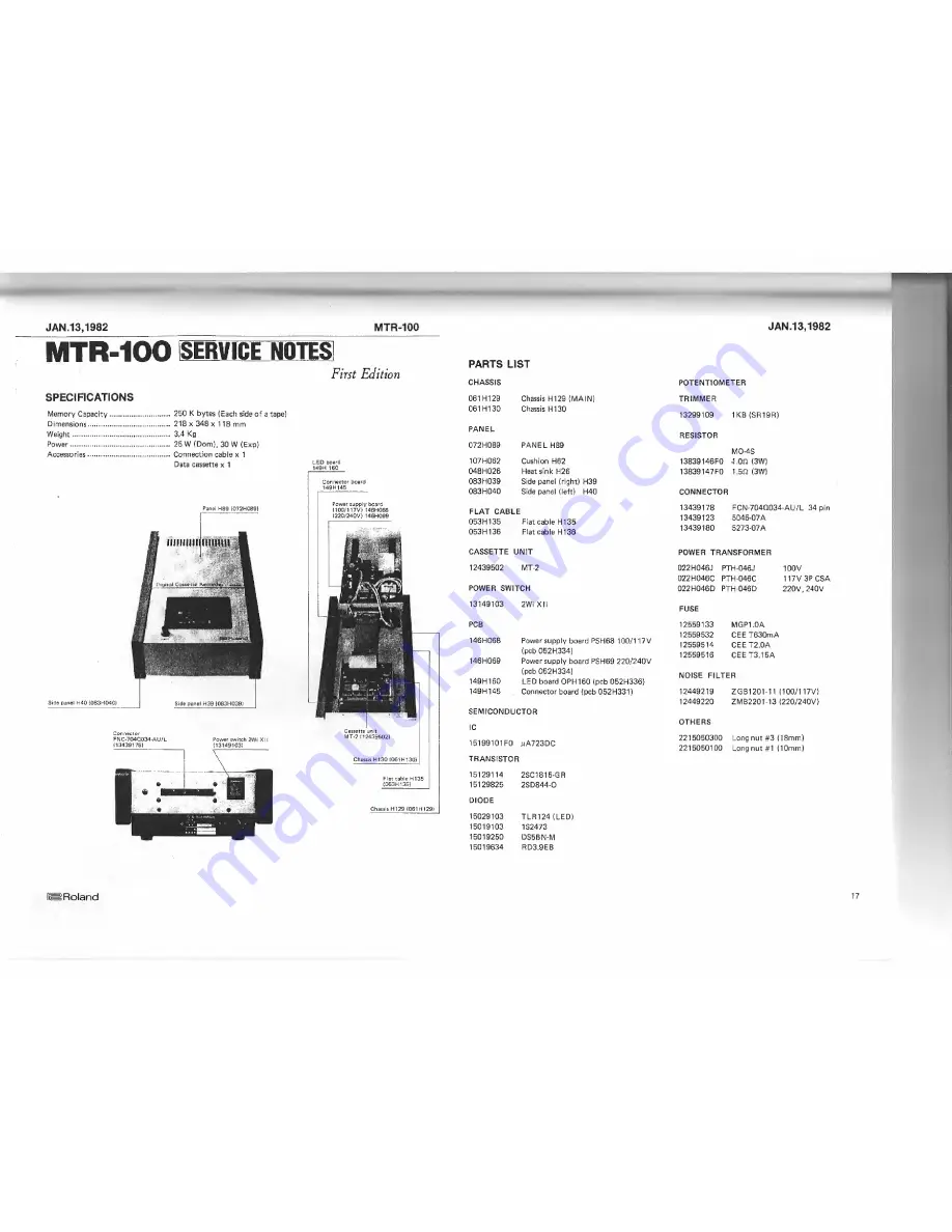 Roland MicroComposer MC-4 Service Notes Download Page 19