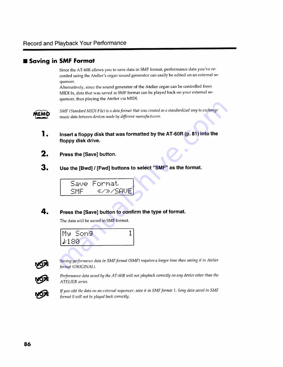 Roland Music Atelier AT-60R Owner'S Manual Download Page 86