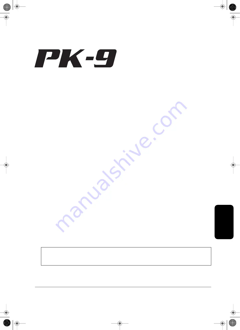 Roland PK-9 Owner'S Manual Download Page 93