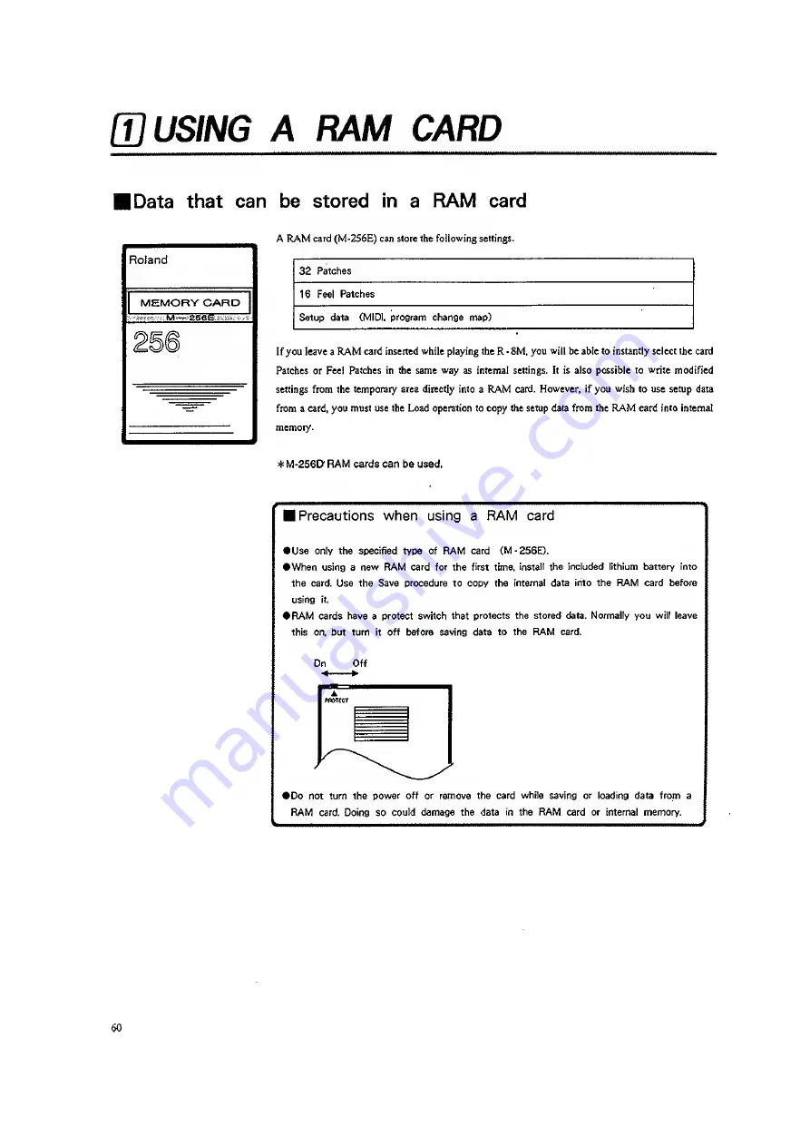 Roland R-8M Owner'S Manual Download Page 62