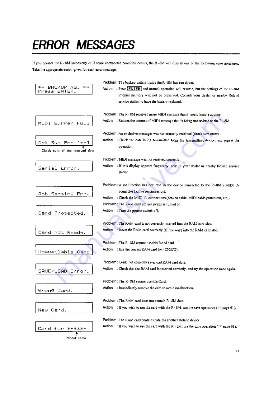 Roland R-8M Owner'S Manual Download Page 75