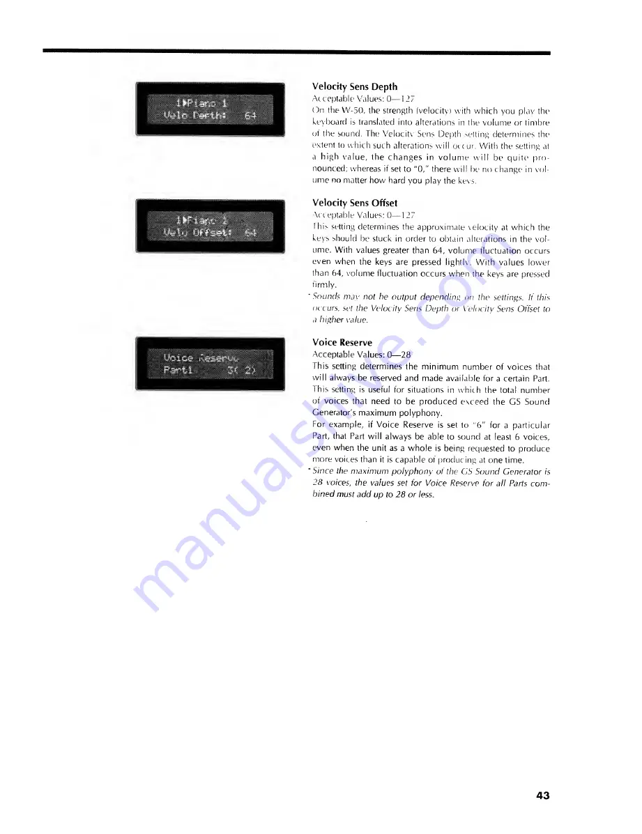 Roland RODGERS W-50 Owner'S Manual Download Page 43