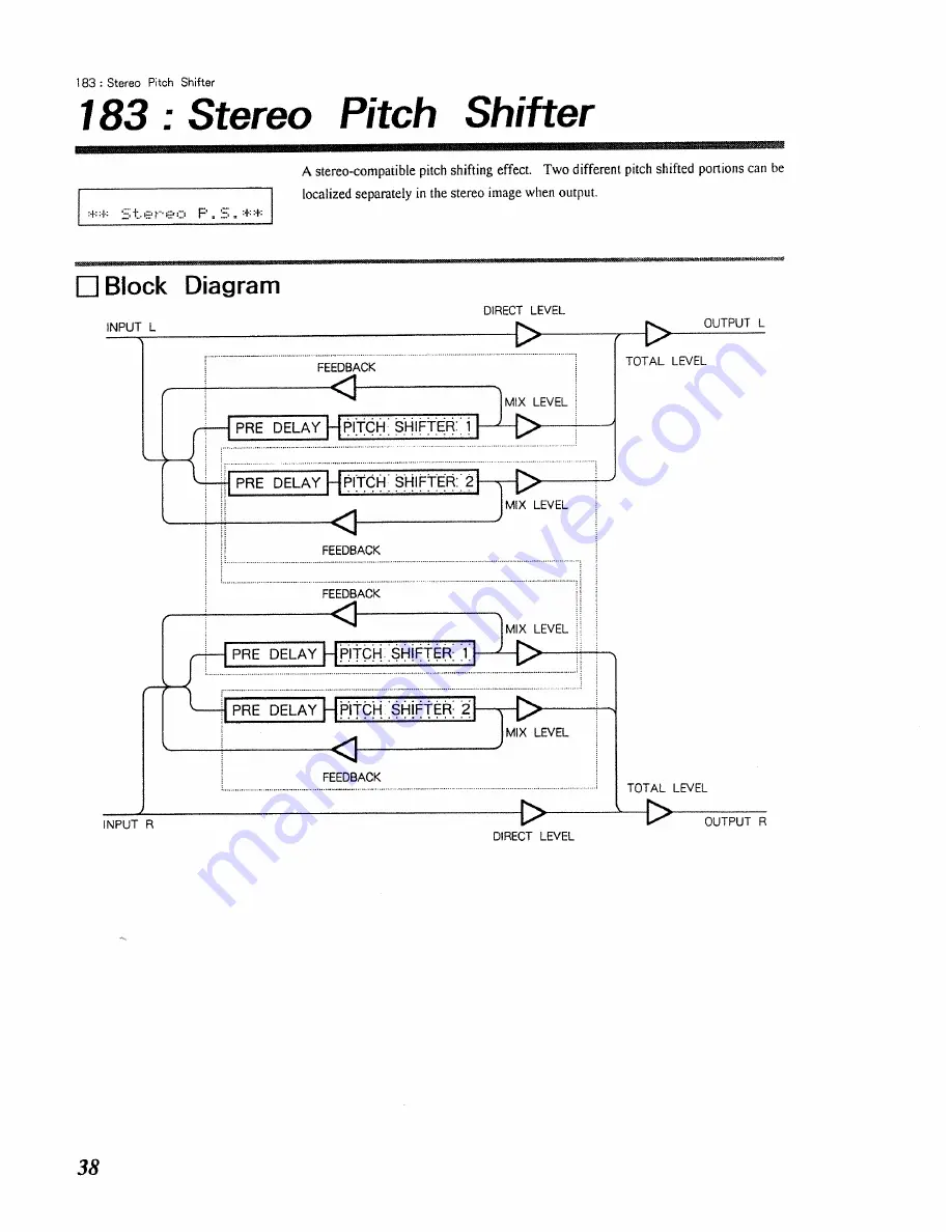 Roland RSP-550 Algorithm Manual Download Page 38