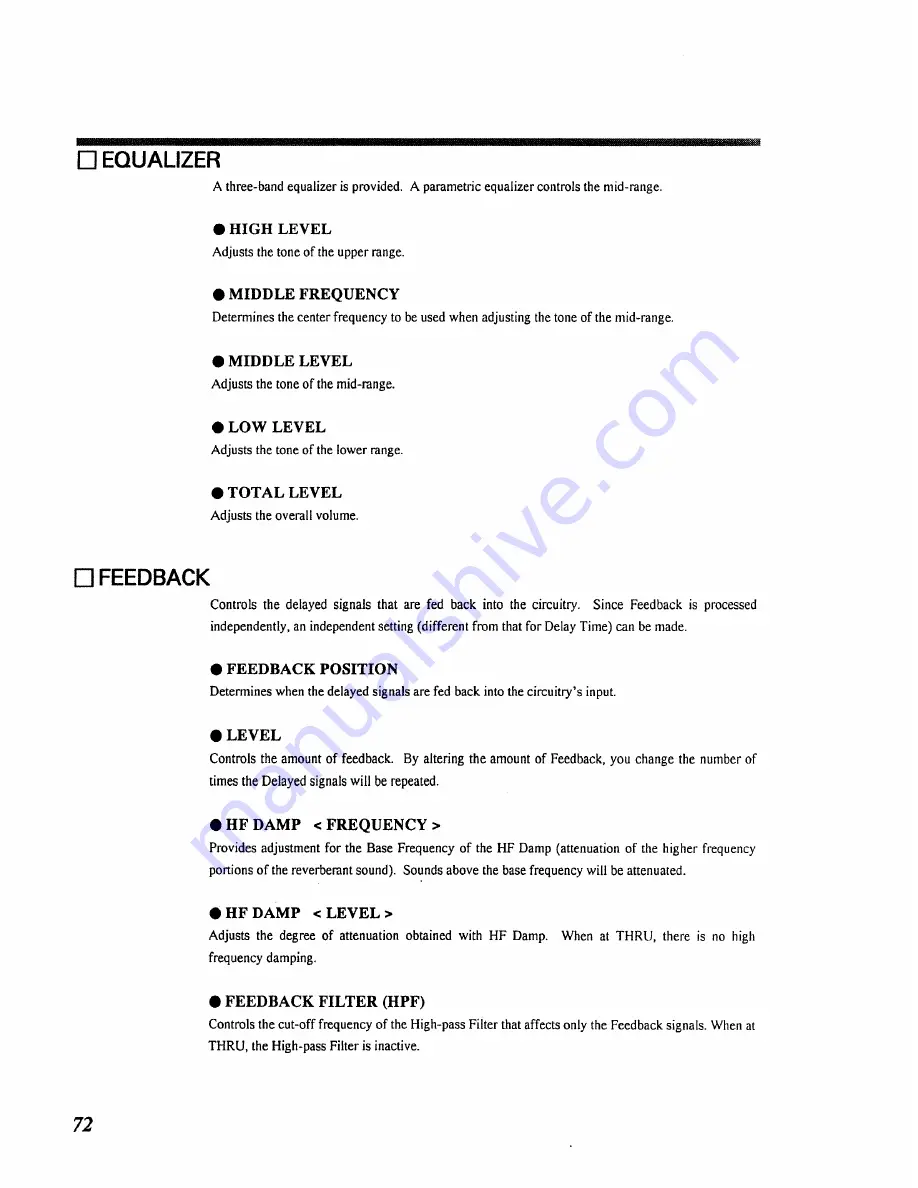 Roland RSP-550 Algorithm Manual Download Page 72